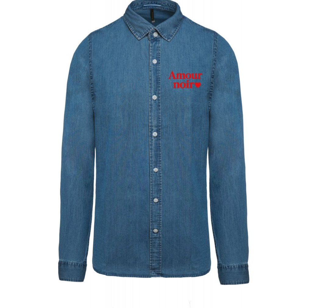 Denim shirt Amournoir❤️ - Chambray Blue Woke! Paris