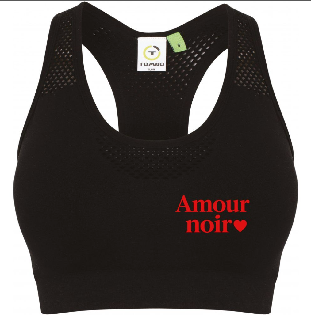 Mottled sports bra Amournoir❤️ Woke! Paris