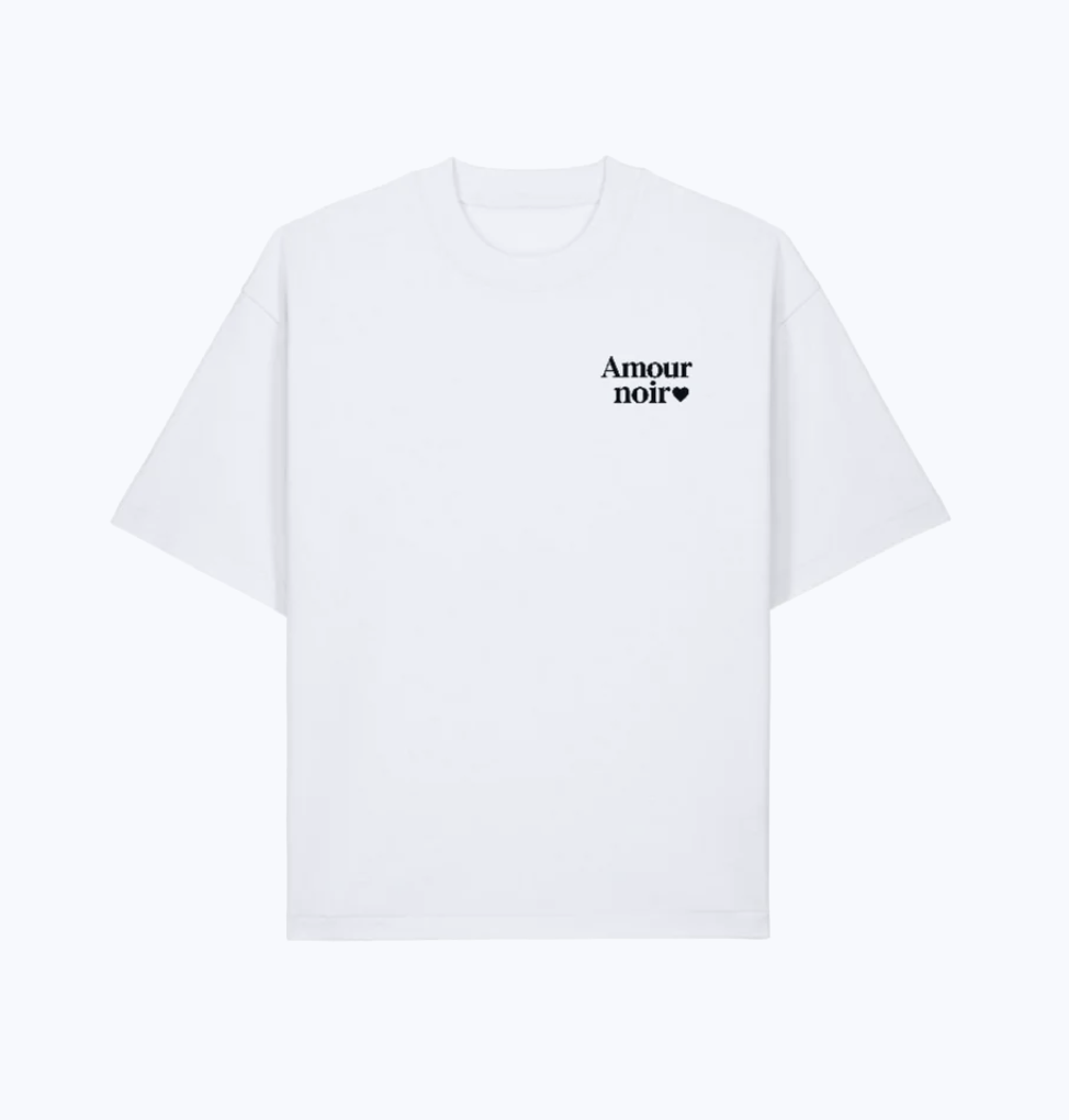 Tee-Shirt Black Amournoir❤️ oversize ! Woke! Paris